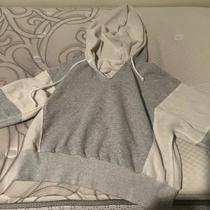 Abercrombie grey crop hoodie